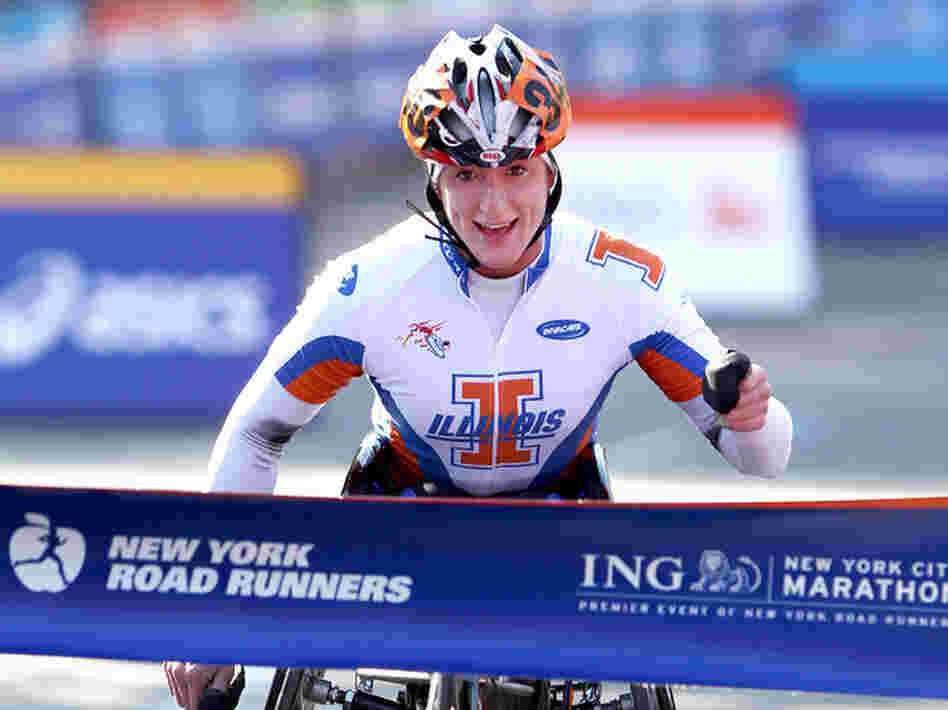 Tatyana McFadden was the wheelchair champion for the 2010 ING NYC Marathon.