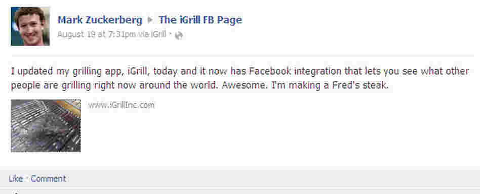 Zuckerberg's facebook update Zuckerberg's facebook update