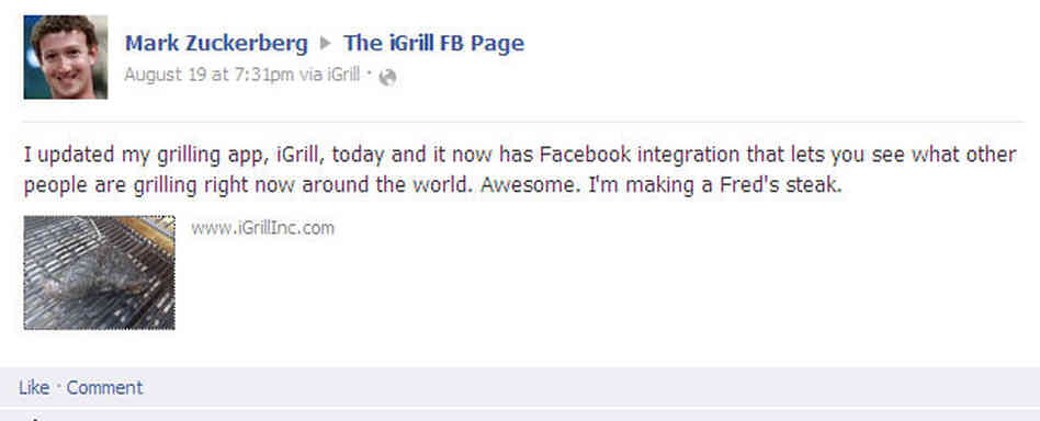 Zuckerberg's facebook update Zuckerberg's facebook update
