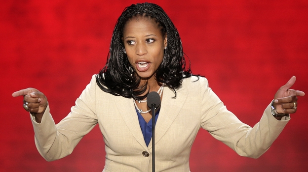 Mia Love, the Mayor of Saratoga Springs, Utah, addresses the Republican National Convention in Tampa, Fla., on Tuesday.