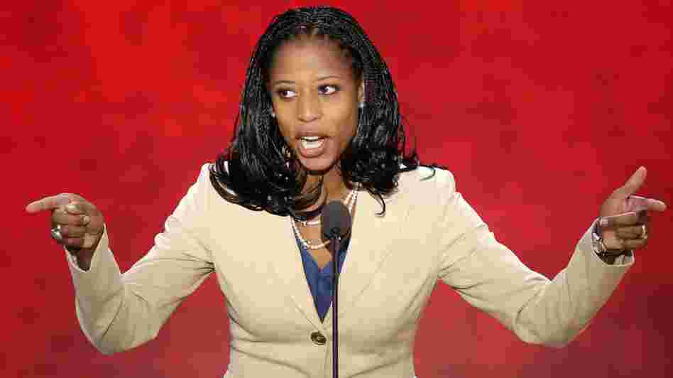 Mia Love, the Mayor of Saratoga Springs, Utah, addresses the Republican National Convention in Tampa, Fla., on Tuesday.