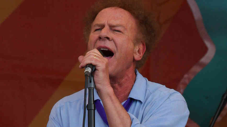 Art Garfunkel performs at the New Orleans Jazz and Heritage Festival in 2010.