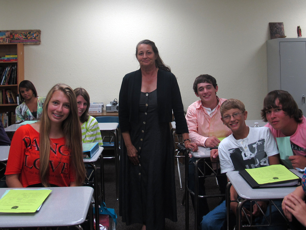 Sue Knight is a substitute teacher at DeSoto High School in Florida. Last year, she taught science. This year, she's in the classroom teaching Spanish.