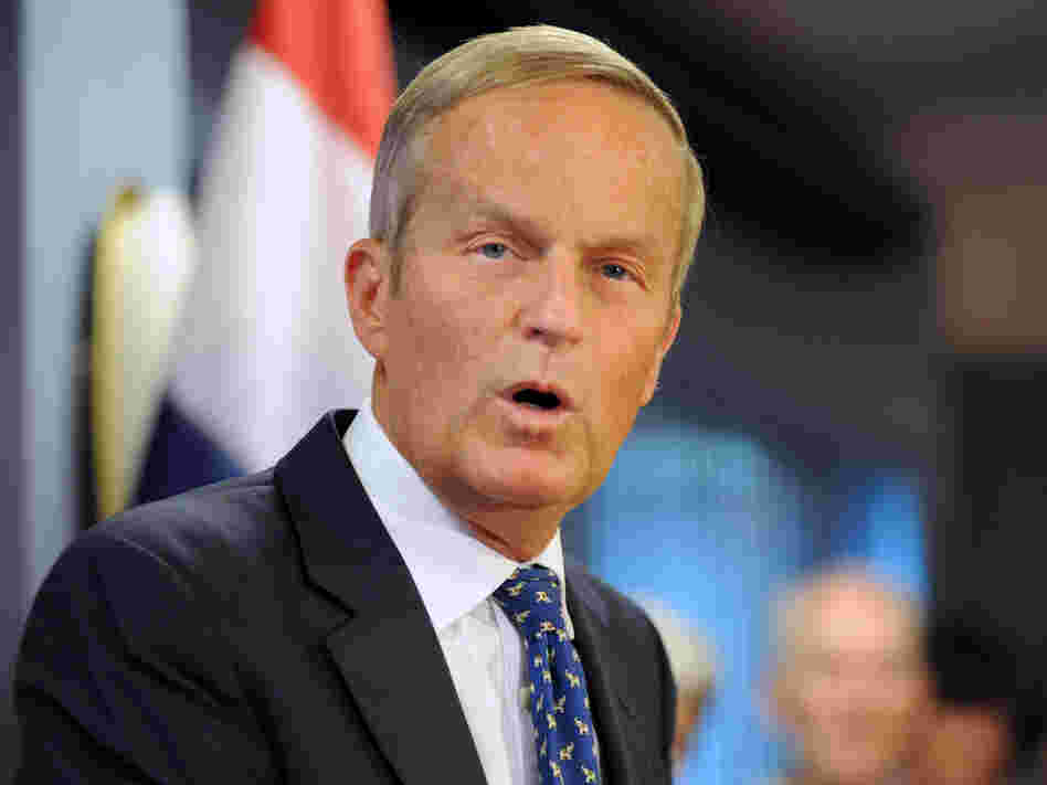 Rep. Todd Akin, R-Mo., confirms plans in Chesterfield, Mo., on Aug. 24 to stay in the U.S. Senate race.