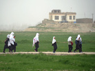 Afghan girls walk home from school in Kunduz province earlier this year. Despite progress in recent years, girls who want an education face threats from the Taliban and other extremists, and sometimes even their own families. Afghan girls walk home from school in Kunduz province earlier this year. Despite progress in recent years, girls who want an education face threats from the Taliban and other extremists, and sometimes even their own families.