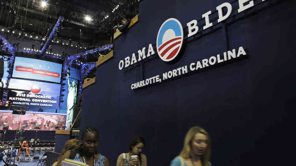 Preparations continue Monday for the Democratic National Convention in Charlotte, N.C.