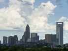 A view of the skyline of Charlotte, N.C., on Sunday. Preparations for the Democratic National Convention are under way around Charlotte, where the party is expected to nominate President Obama to run for a second term. A view of the skyline of Charlotte, N.C., on Sunday. Preparations for the Democratic National Convention are under way around Charlotte, where the party is expected to nominate President Obama to run for a second term.