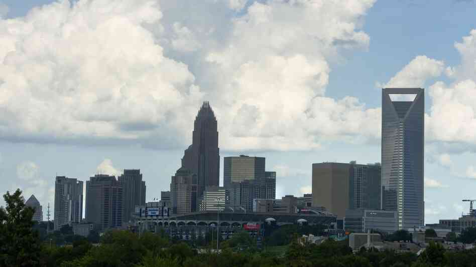 A view of the skyline of Charlotte, N.C., on Sunday. Preparations for the Democratic National Convention are under way around Charlotte, where the party is expected to nominate President Obama to run for a second term. A view of the skyline of Charlotte, N.C., on Sunday. Preparations for the Democratic National Convention are under way around Charlotte, where the party is expected to nominate President Obama to run for a second term.