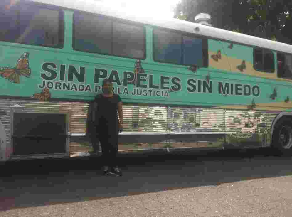Maria Cruz Ramírez, 46, rode on the Undo-bus for six weeks.