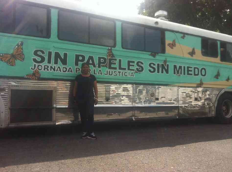 Maria Cruz Ramírez, 46, rode on the Undo-bus for six weeks.