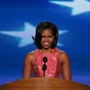First lady Michelle Obama speaks at the Democratic National Convention in Charlotte, N.C., on Tuesday