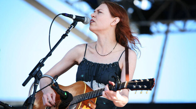 Gillian Welch performs at the 2011 Newport Folk Festival. Welch is up for two major awards at the 2012 Americana Music Festival.