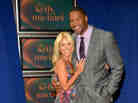 The new team: Kelly Ripa and Michael Strahan earlier today in New York City. The new team: Kelly Ripa and Michael Strahan earlier today in New York City.