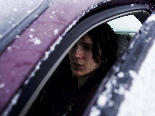 Much of For Ellen is shot on location in snowy landscapes.