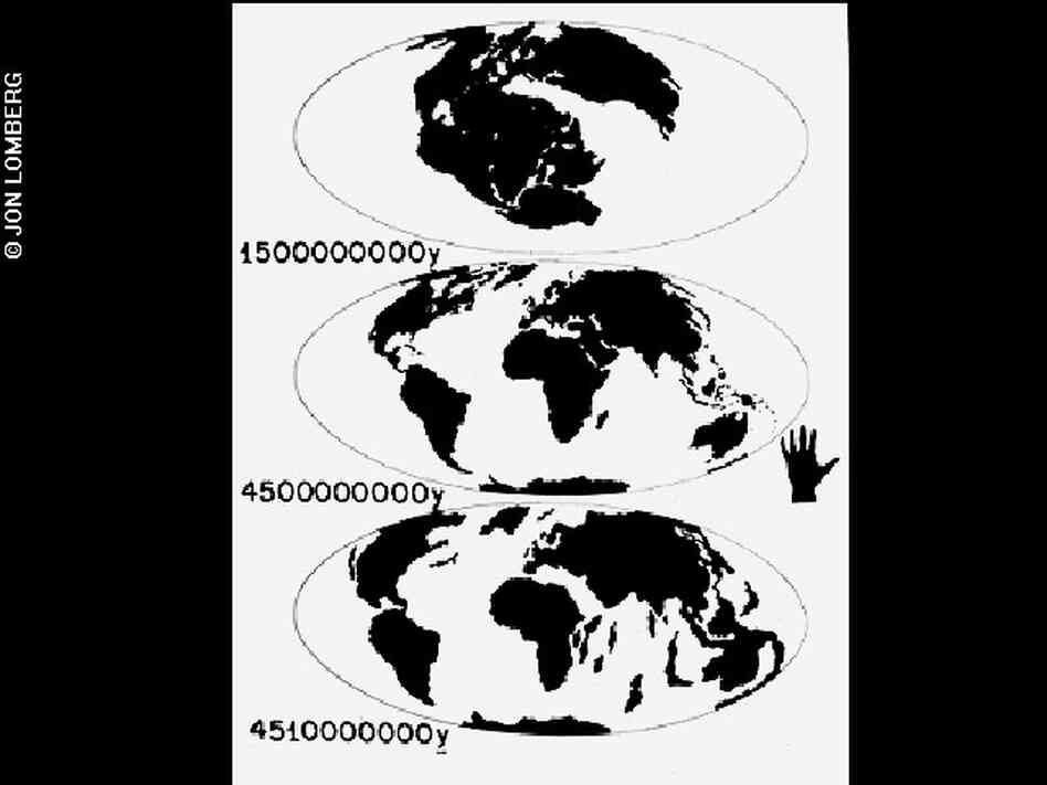 Diagram of continental drift