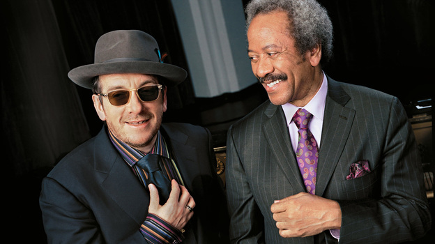 Elvis Costello (left) and Allen Toussaint.