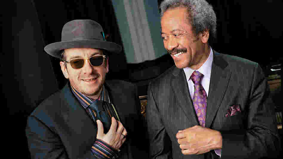 Elvis Costello (left) and Allen Toussaint.