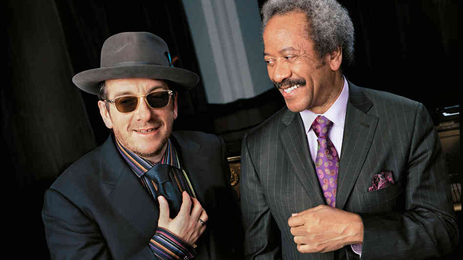 Elvis Costello (left) and Allen Toussaint.