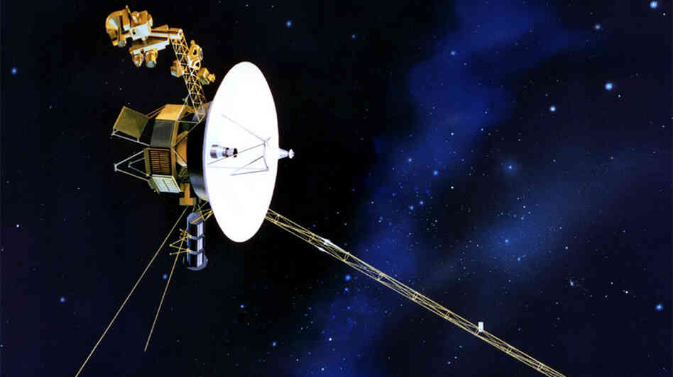 This artist's drawing shows one of the Voyager probes, which were launched in 1977. Voyager 1 is hurtling toward the edge of the solar system and might be close to reaching interstellar space, researchers say. This artist's drawing shows one of the Voyager probes, which were launched in 1977. Voyager 1 is hurtling toward the edge of the solar system and might be close to reaching interstellar space, researchers say.