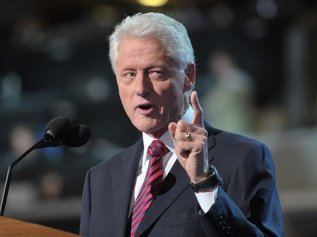 Former President Bill Clinton at the Democratic National Convention in Charlotte, N.C., Wednesday night.