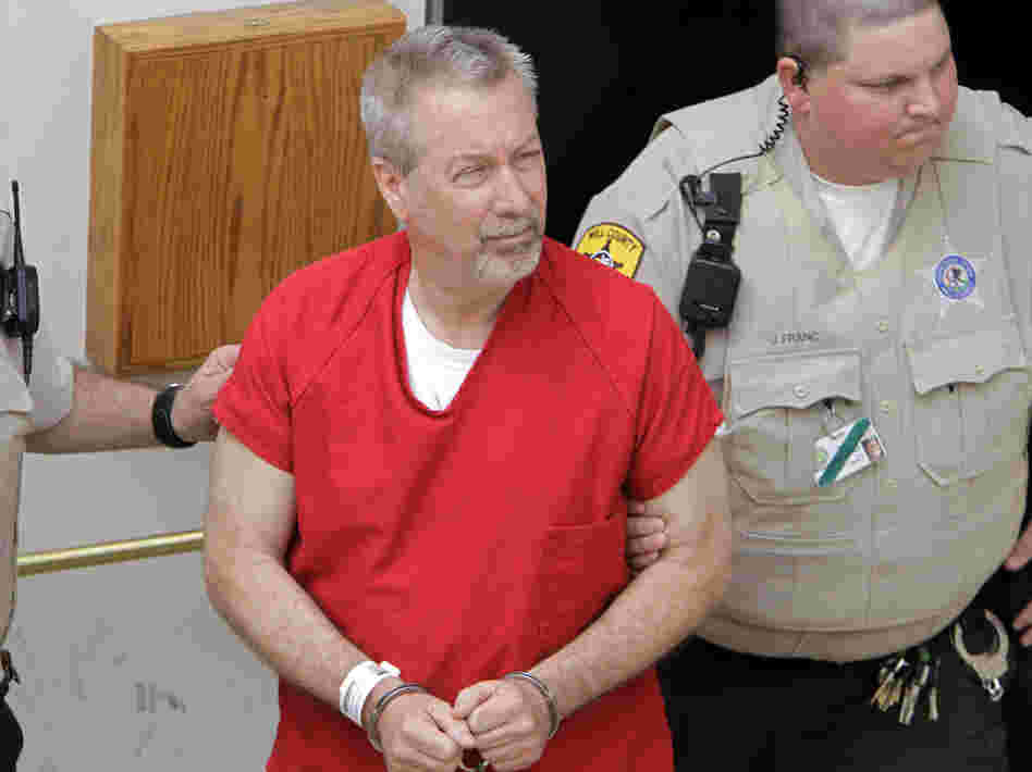 Former Bolingbrook, Ill., police Sgt. Drew Peterson, seen hereÂ May 8, 2009, was found guilty Thursday of killing his third wife.