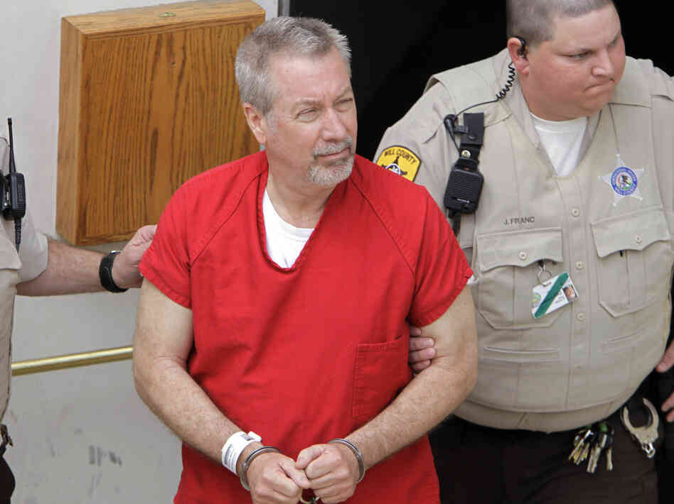 Former Bolingbrook, Ill., police Sgt. Drew Peterson, seen hereÂ May 8, 2009, was found guilty Thursday of killing his third wife.