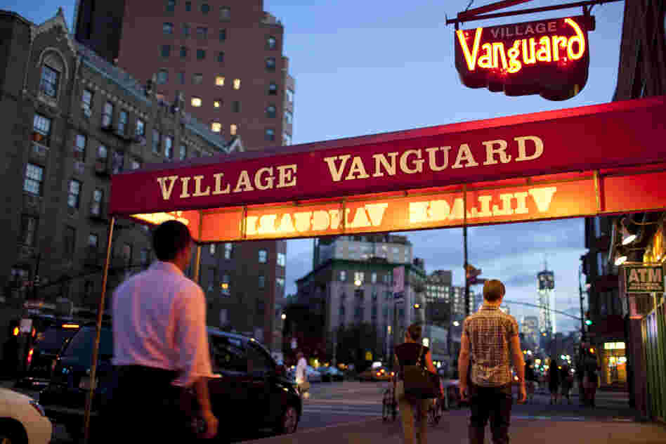 Outside the Village Vanguard.