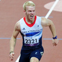 Bronze medalist Arnu Fourie of South Africa (from left), gold medalist Jonnie Peacock of Great Britain, silver medalist Richard Browne of the United States and Oscar Pistorius of South Africa cross the line in the Men's 100m - T44 Final at London's Olympic Stadium. Bronze medalist Arnu Fourie of South Africa (from left), gold medalist Jonnie Peacock of Great Britain, silver medalist Richard Browne of the United States and Oscar Pistorius of South Africa cross the line in the Men's 100m - T44 Final at London's Olympic Stadium.