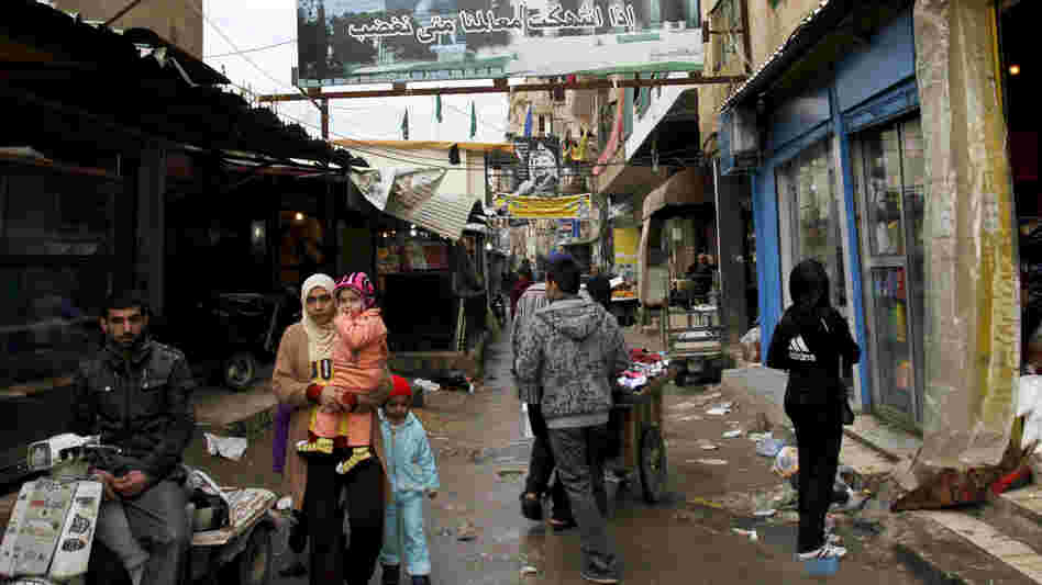 The Palestinian refugee camps in Lebanon are overcrowded and run down. But Syrian refugees are moving in as they flee the fighting in their homeland.
