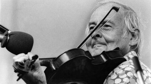 French jazz violinist Stephane Grappelli.