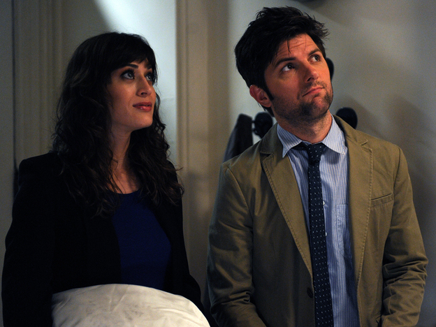 Gena is torn up about re-encountering her high-school love, Clyde (Adam Scott, Caplan's Party Down co-star).