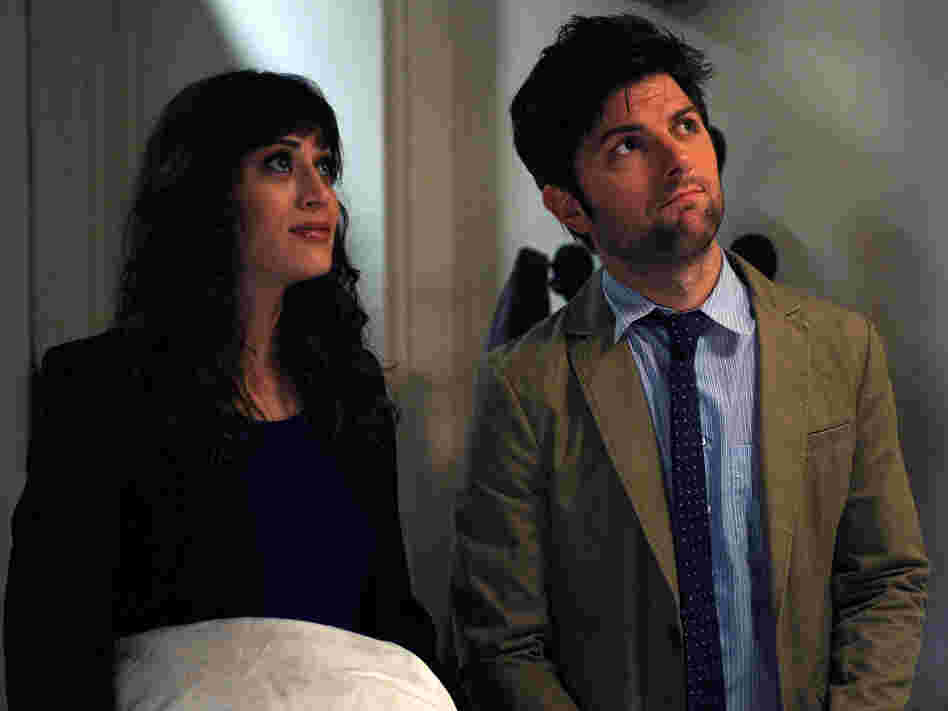 Gena is torn up about re-encountering her high-school love, Clyde (Adam Scott, Caplan's Party Down co-star).