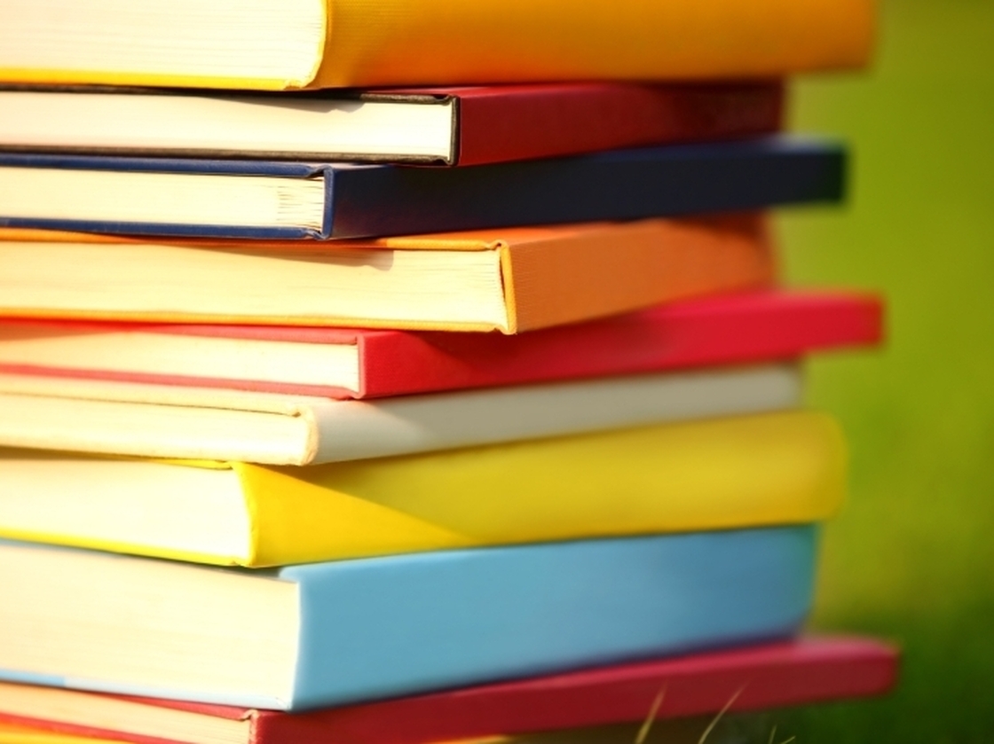 A stack of books.