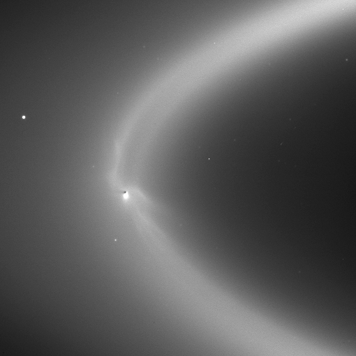 Enceladus making Saturn's E ring.