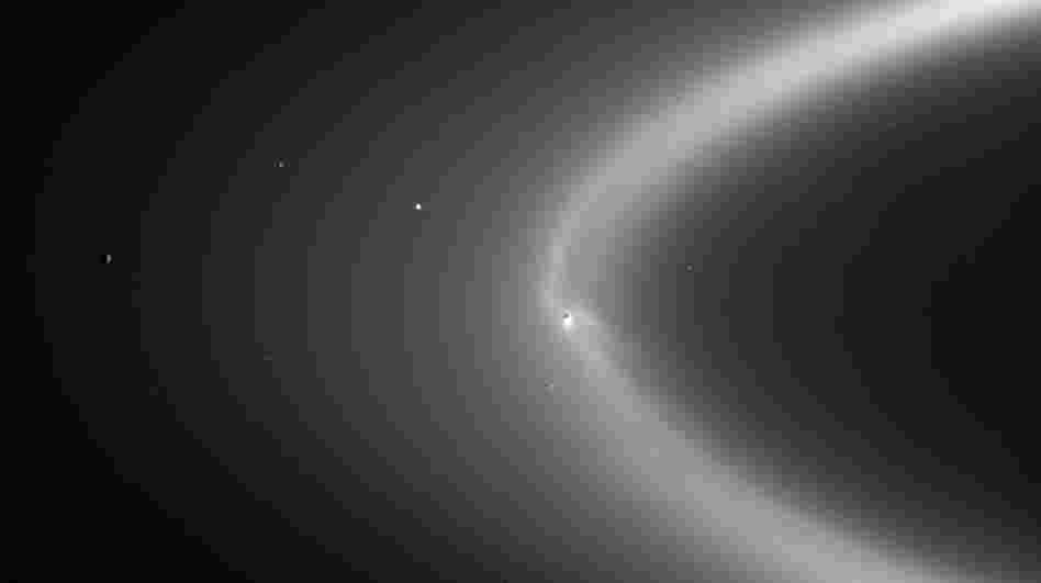 Enceladus making Saturn's E ring.