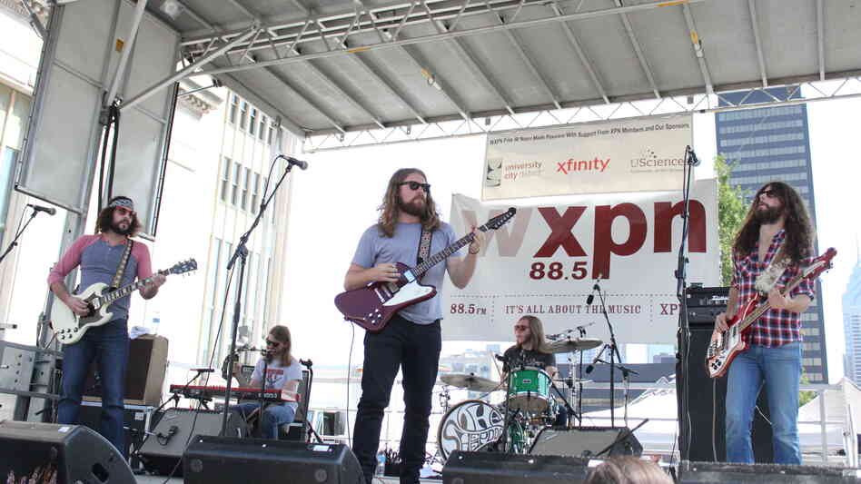 The Sheepdogs at World Cafe Live in Philadelphia.