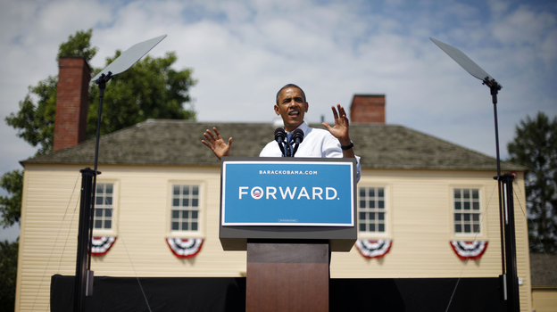 President Obama spoke at a campaign event at Strawbery Banke Museum in Portsmouth, N.H., on Friday.