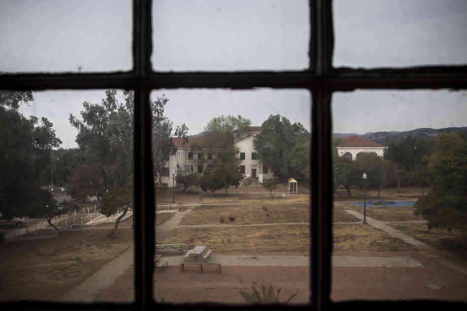 Building 205, pictured here, sits vacant. It was designated as future housing for disabled homeless veterans in 2007.