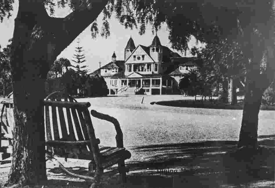 The dining hall, circa 1900.
