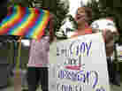 Carri Jo Anderson joins the protest in front of a Chick-fil-A restaurant in Pompano Beach, Fla., in August. As views on homosexuality change, more states are challenging the federal definition of marriage Carri Jo Anderson joins the protest in front of a Chick-fil-A restaurant in Pompano Beach, Fla., in August. As views on homosexuality change, more states are challenging the federal definition of marriage