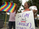 Carri Jo Anderson joins the protest in front of a Chick-fil-A restaurant in Pompano Beach, Fla., in August. As views on homosexuality change, more states are challenging the federal definition of marriage Carri Jo Anderson joins the protest in front of a Chick-fil-A restaurant in Pompano Beach, Fla., in August. As views on homosexuality change, more states are challenging the federal definition of marriage