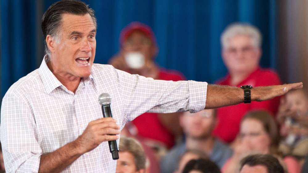 For more than three decades, presidential candidates have talked tough about China during the campaign season, but opted for more moderate policies as president. Republican nominee Mitt Romney, shown speaking in Colorado in July, accuses China of manipulating its currency in order to export its goods cheaply to the US.