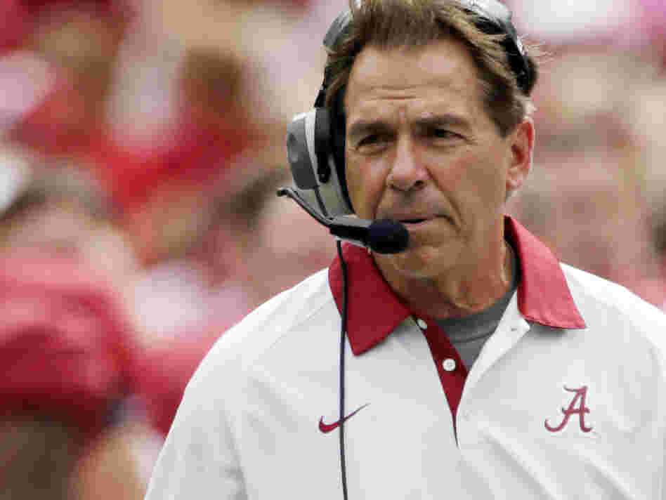 Alabama Coach Nick Saban is not alone on game day. Die-hard fans, and their families, are willing the team to victory. Alabama Coach Nick Saban is not alone on game day. Die-hard fans, and their families, are willing the team to victory.