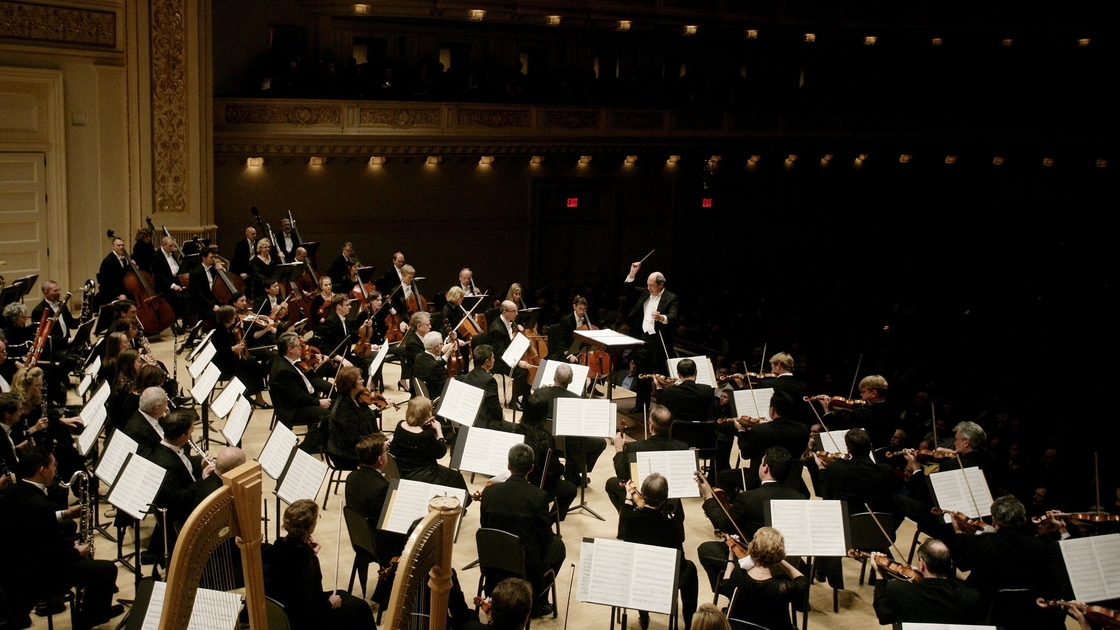 The Atlanta Symphony performs at New York City's Carnegie Hall in 2011.