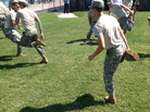 U.S. Army soldiers learn to play khosai, Afghanistan's full-contact national pastime, at Fort Campbell. U.S. Army soldiers learn to play khosai, Afghanistan's full-contact national pastime, at Fort Campbell.