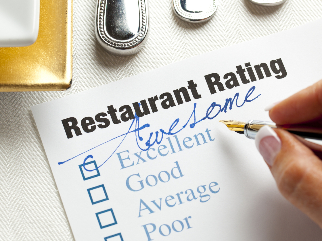 One sign that a restaurant review is a fake is if it gives a very high or very low rating without many specifics.