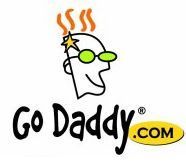 GoDaddy logo.