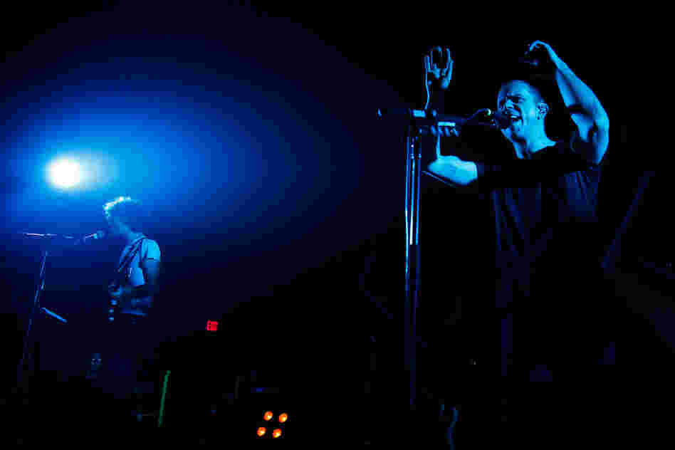 M83 performing live at the 9:30 Club in Washington, D.C. on May 12, 2012.