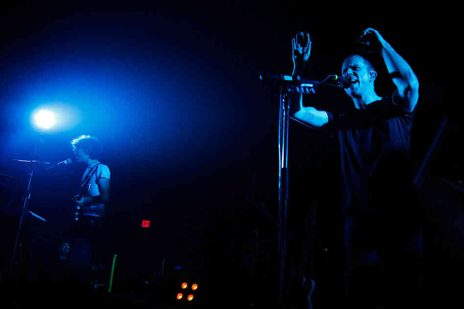 M83 performing live at the 9:30 Club in Washington, D.C. on May 12, 2012.