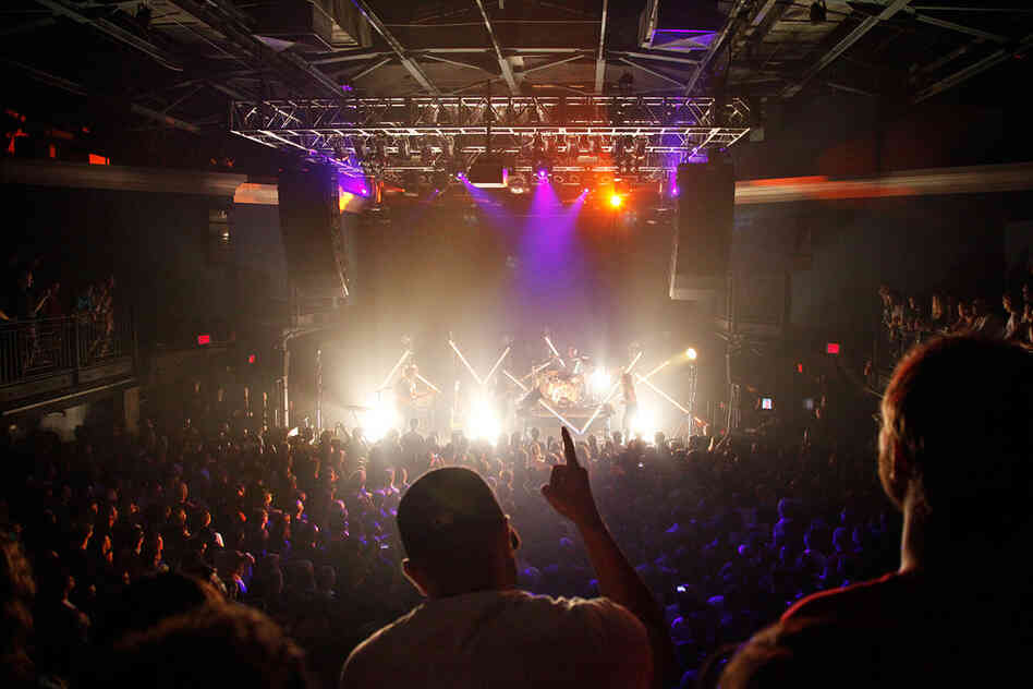 M83 performing live at the 9:30 Club in Washington, D.C. on May 12, 2012.